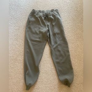 Women’s army green Lululemon joggers size 8